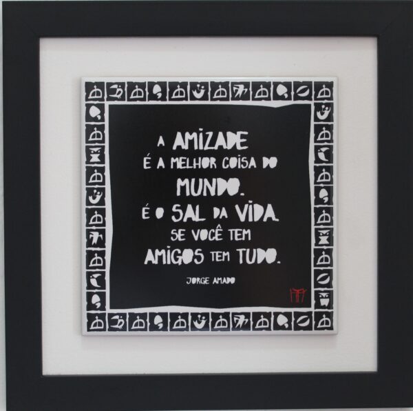 Azulejo com Moldura Amizade - Image 2