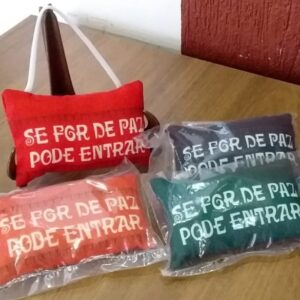 Almofadinha para maçaneta de porta