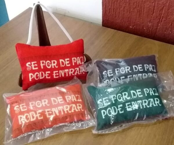 Almofadinha para maçaneta de porta