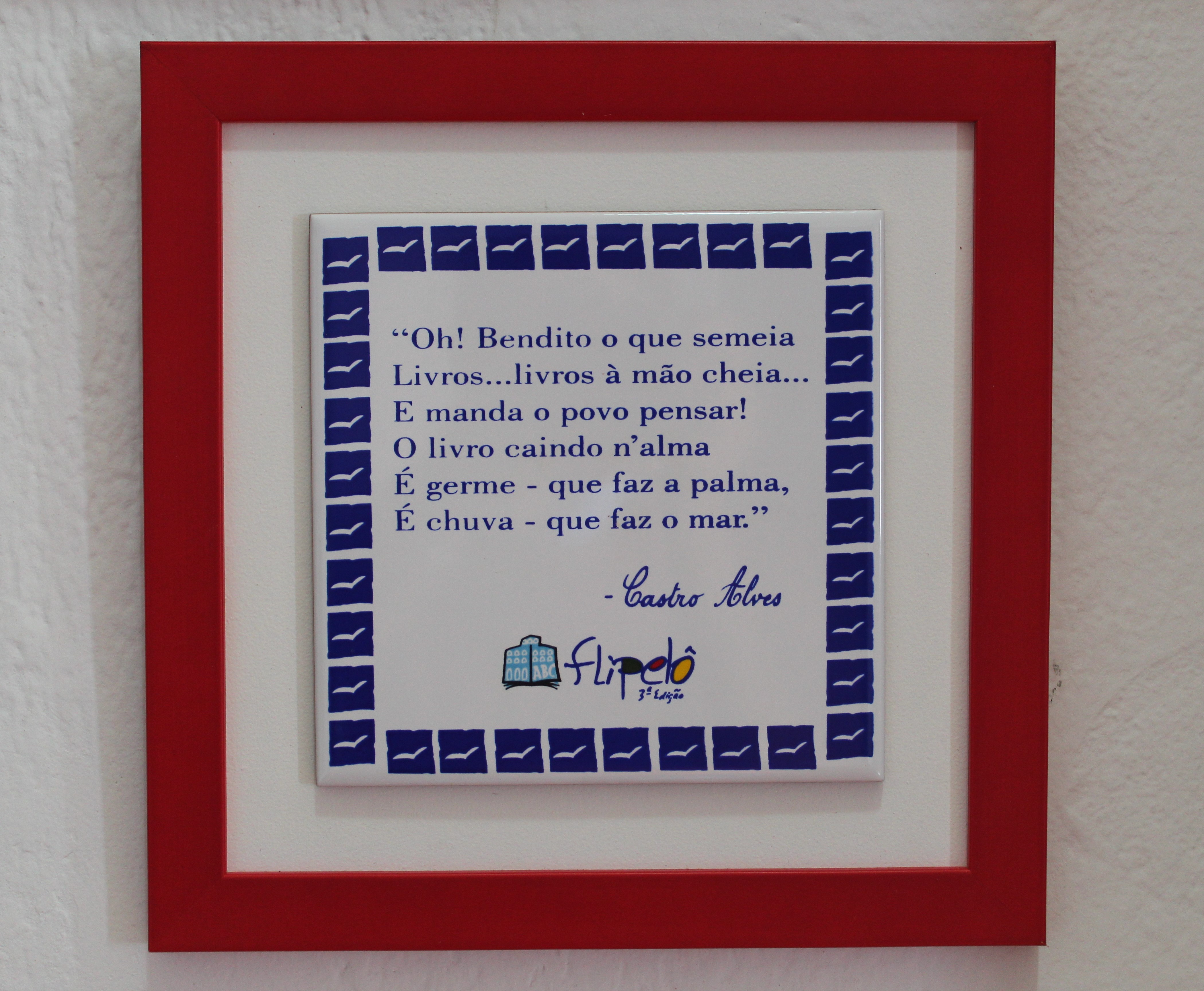 Azulejo com Moldura Castro Alves