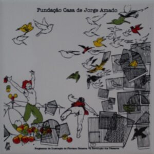 Azulejo Pássaros - Desenho Floriano Teixeira