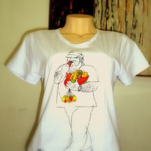 Camiseta Babylook Jorge com Frutas