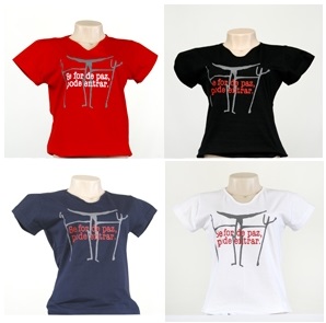 Camiseta Babylook "Se for de paz"