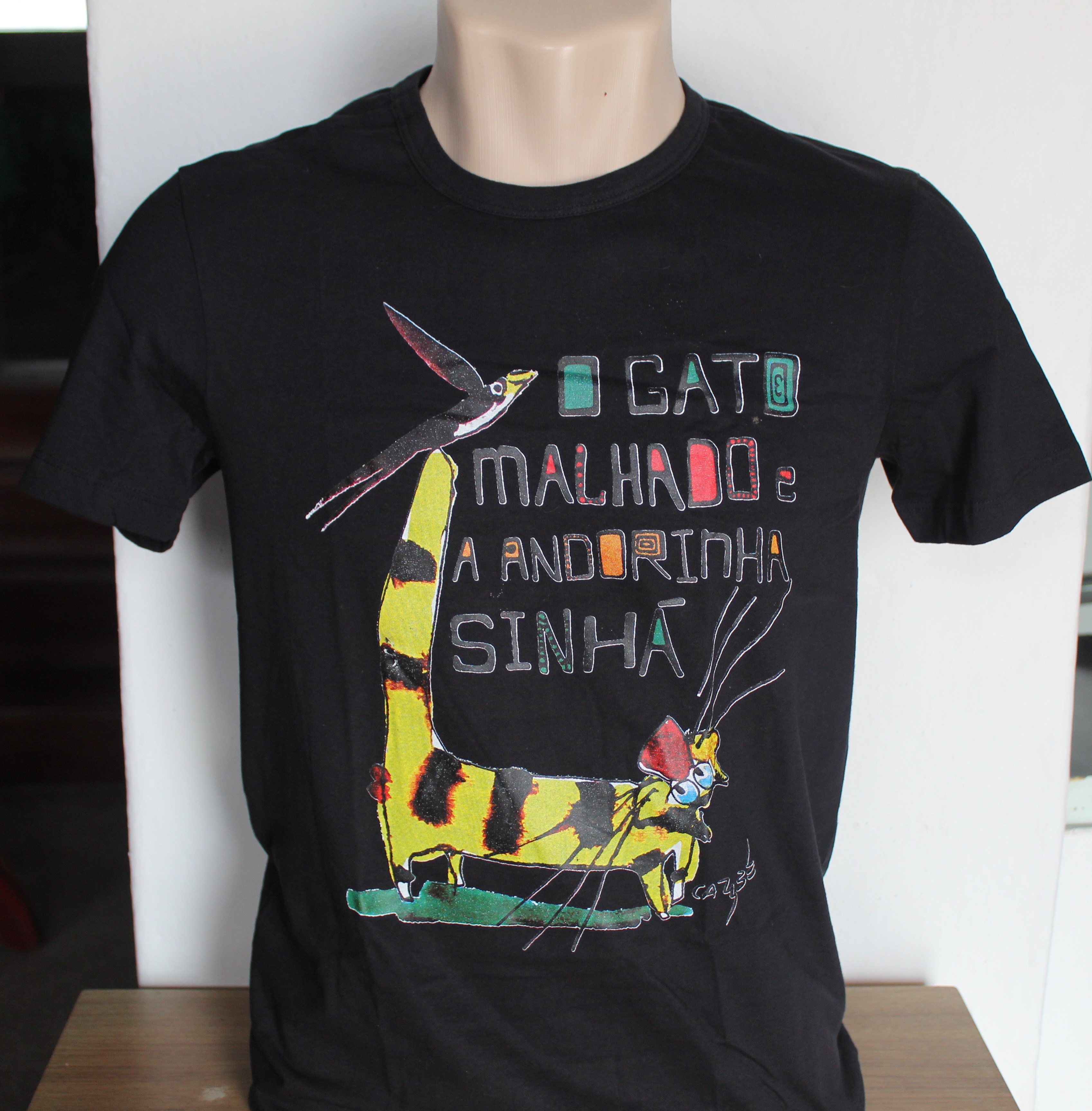 Camiseta Básica Gato Malhado